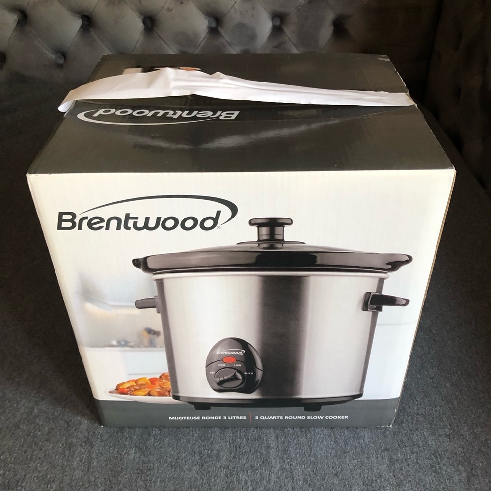 Brentwood Stainless Steel 3 Quart Round Slow Cooker nwt - Picture 10 of 10